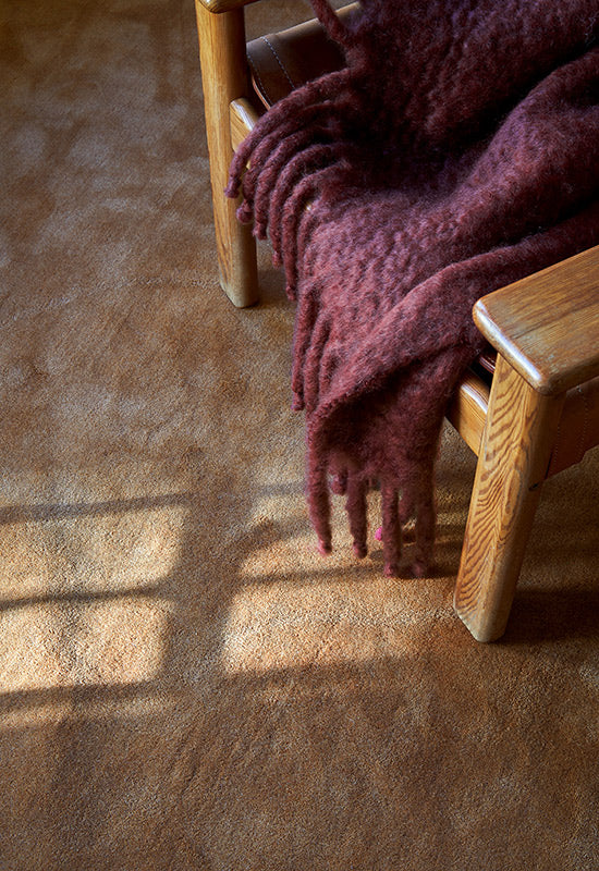 Solid Wool Rug - Caramel
