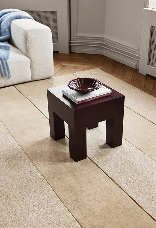 Stripe Grande Wool Rug - Almond