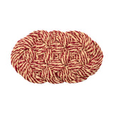 Coco Door Mat-Swirl-Bordeaux and off-white