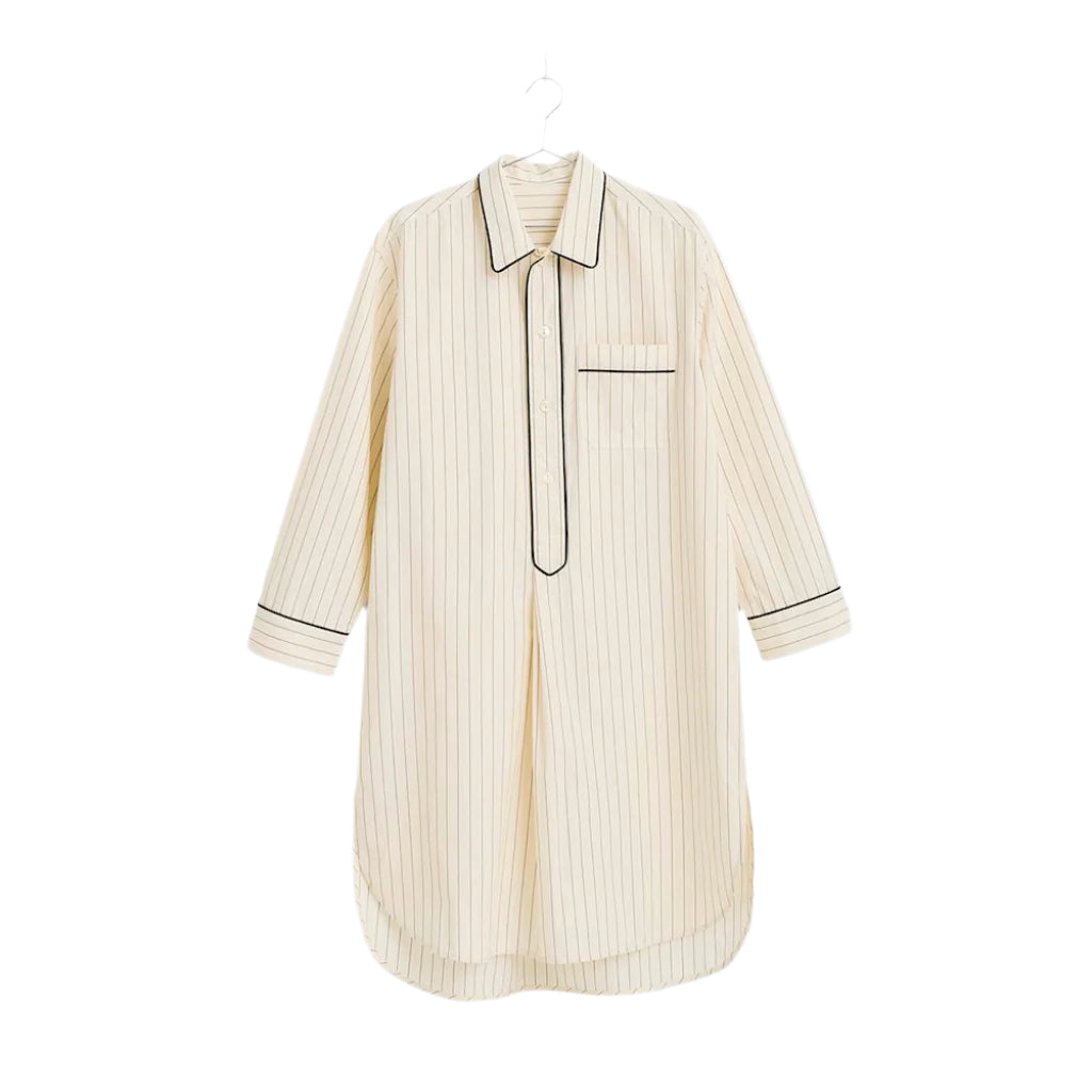 Fineline Long Nightshirt - Ivory