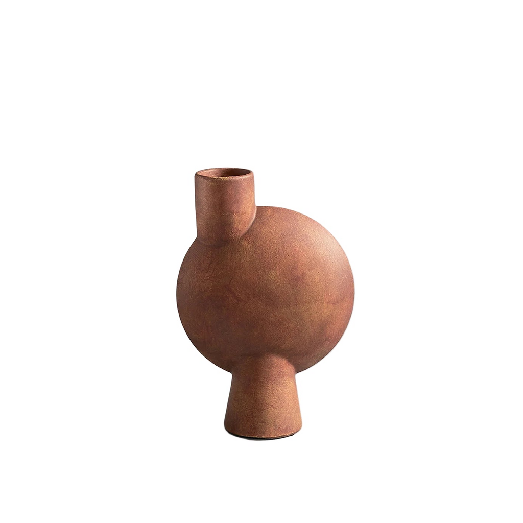 Sphere Vase Bubl, Medio -Terracotta
