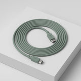Cable 1  USB-C to USB-C - Oak Green