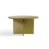 Round Dining table - Olive green