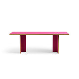 Rectangular Dining Table - Raspberry