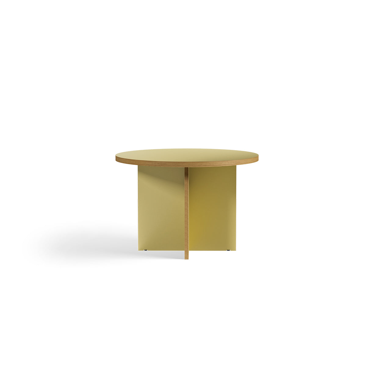 Round Dining table - Olive green