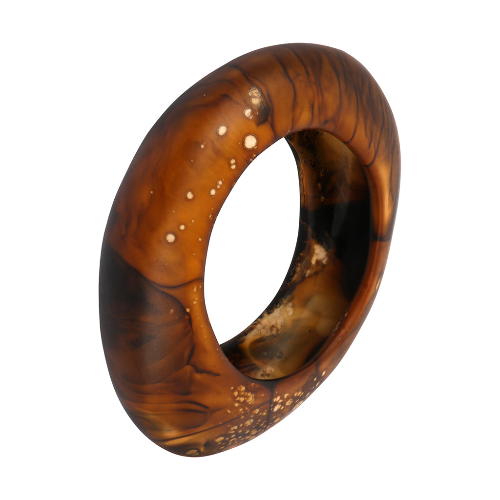 Medium Rock Bangle - Dark Horn