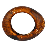 Medium Rock Bangle - Dark Horn