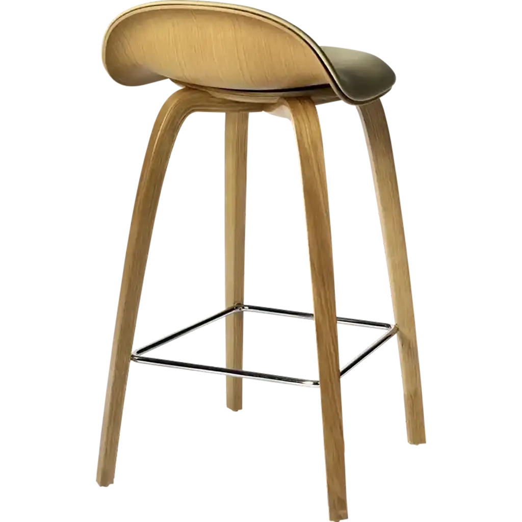 GUBI 3D Counter Stool Front Upholstered