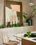 Abstract Painting Mustard/Nude