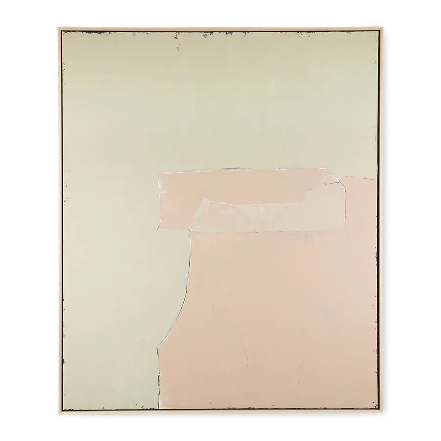 Abstract Painting Olive/Nude