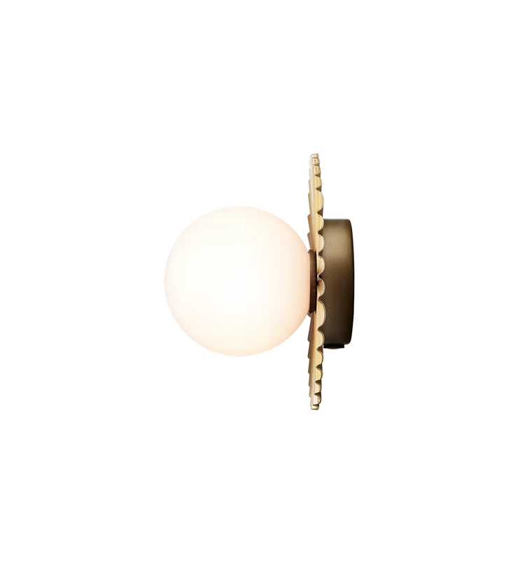 Aplica / Plafoniera Liila Muuse Small IP44, nordic gold / opal