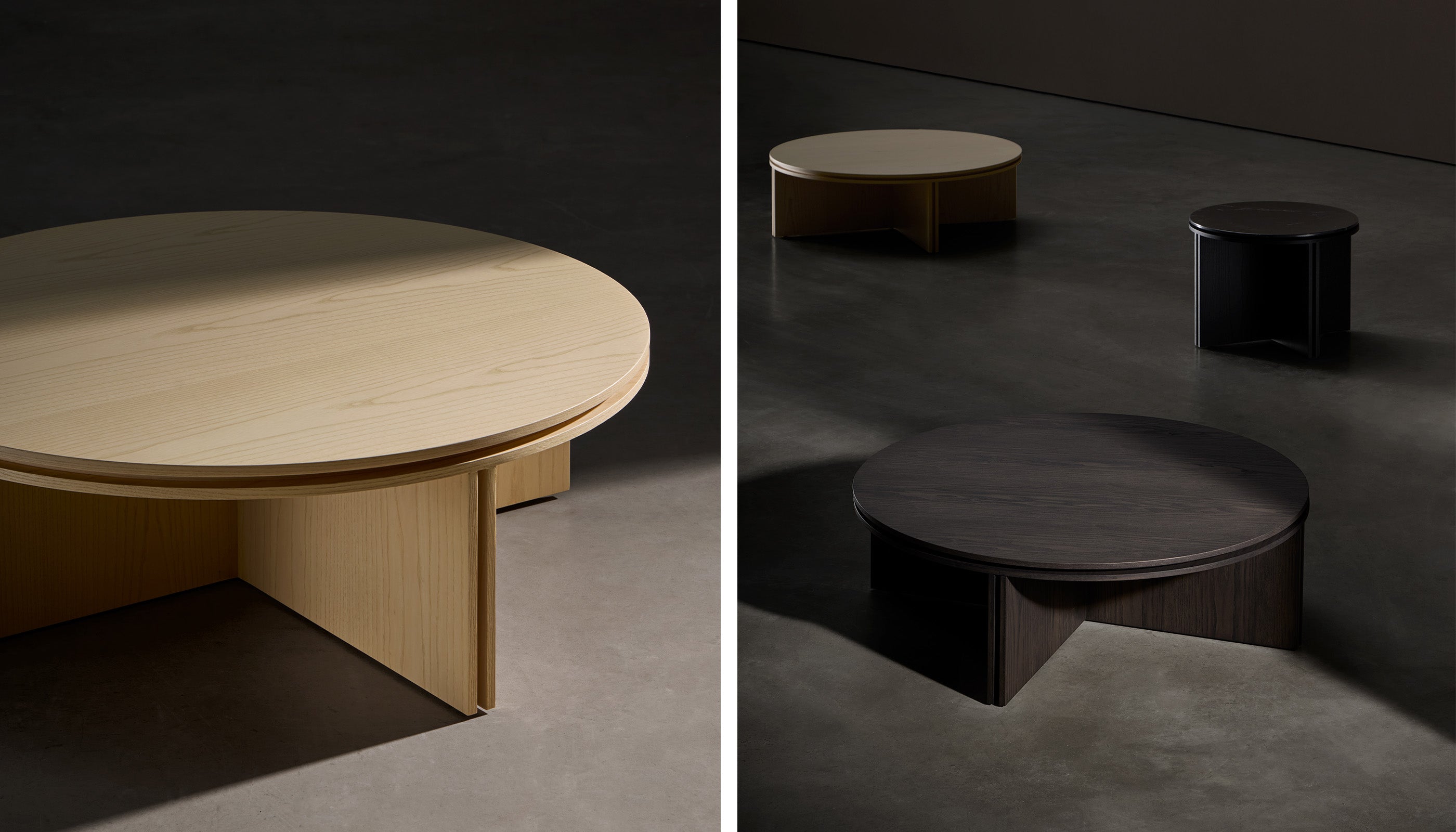 Slot Round Side Table