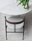 Violin Dining Chair Seat Upholstered