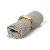 Flow Napkin Rings - Set of 4 - Brass