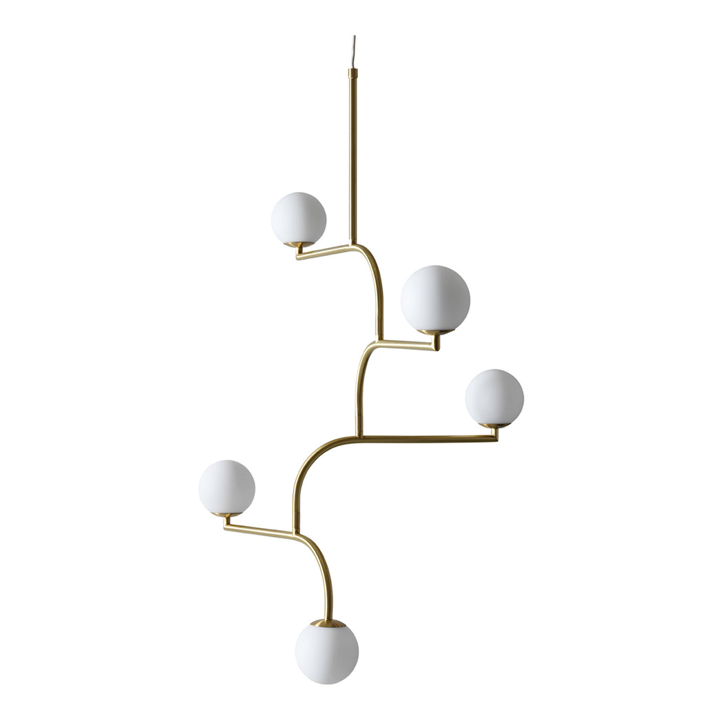 Mobil 100 Pendant - Brass