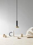 Blend Pendant - Black/Brass (LED)