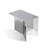 Oblong Slit Side Table - Mirror
