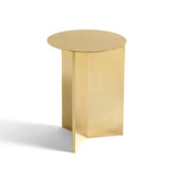 High Slit Side Table - Brass