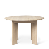 Bevel Table Round - White Oiled Oak