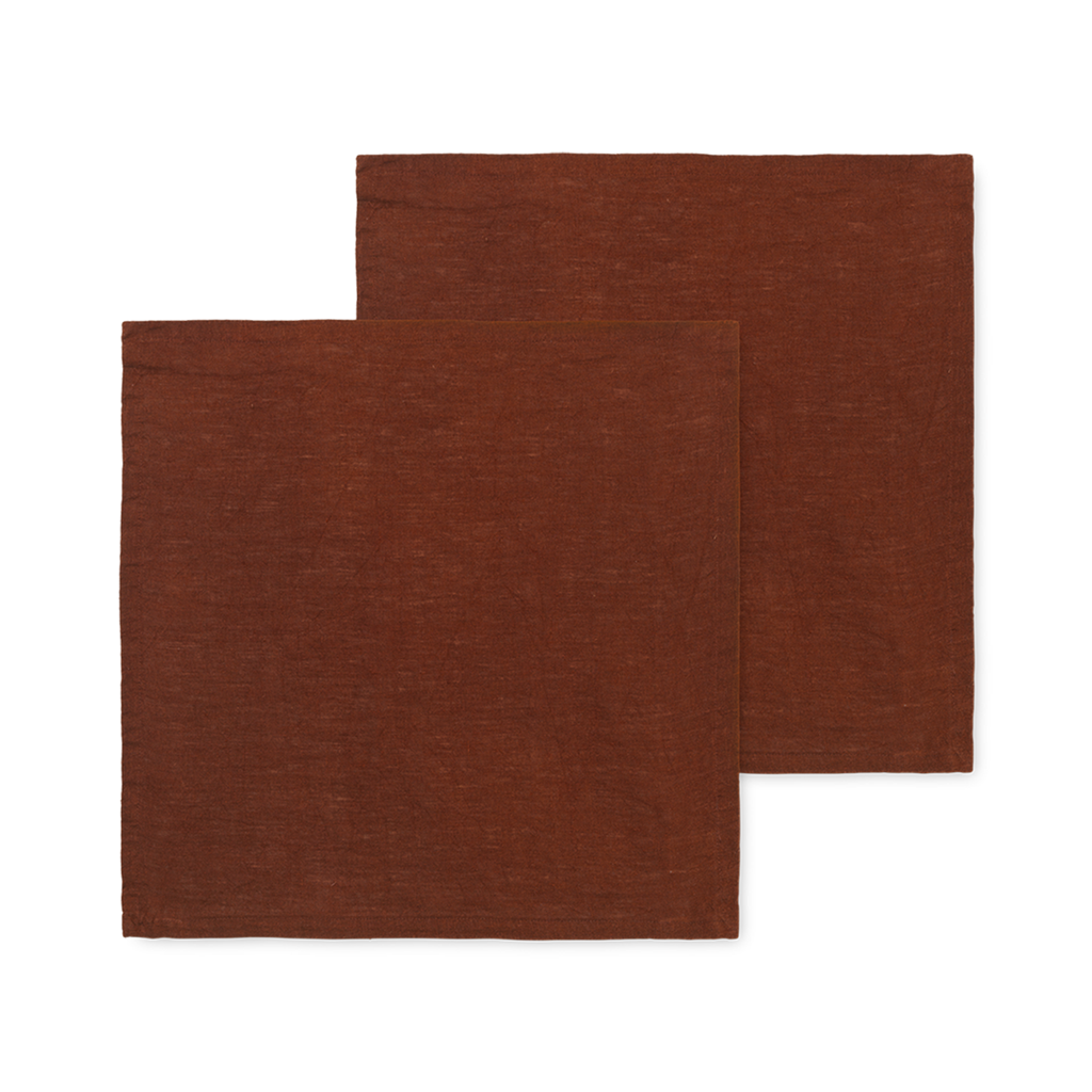 Linen Napkins - Set of 2 - Cinnamon