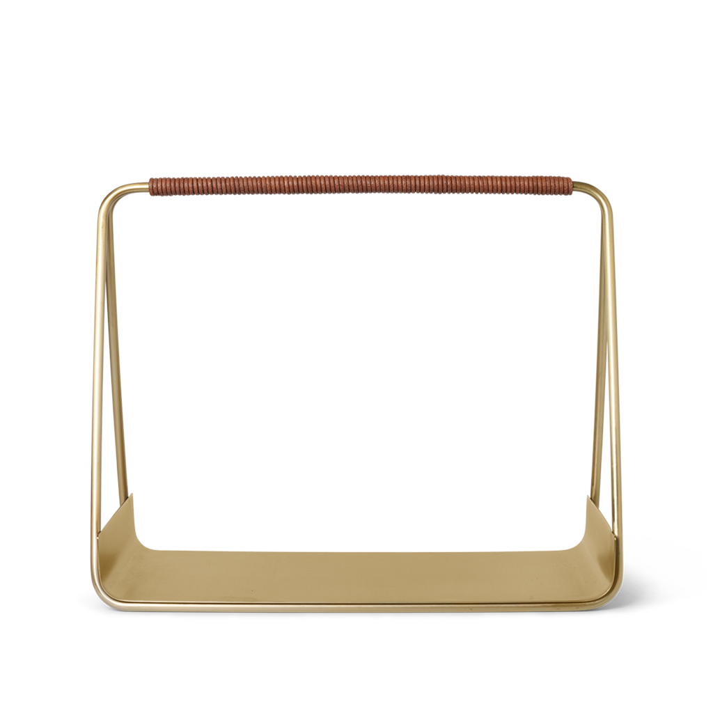 Port Wood Basket - Brass