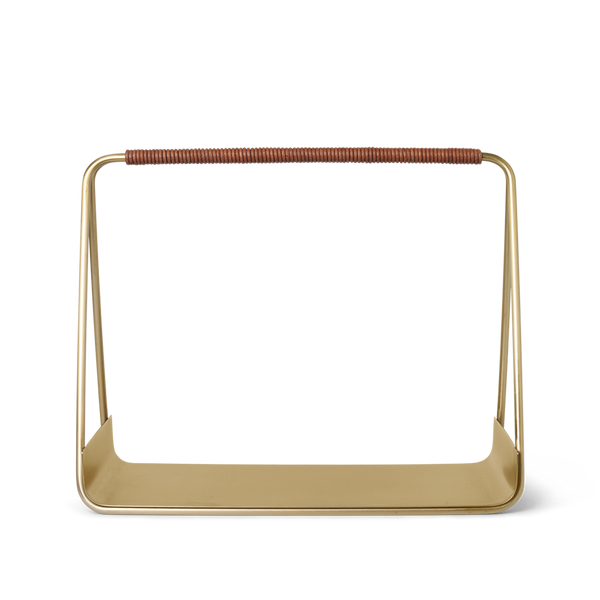 Port Wood Basket - Brass