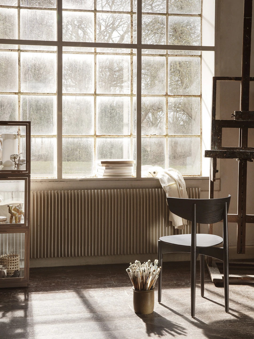 Scaun de dining Herman Wood - Negru