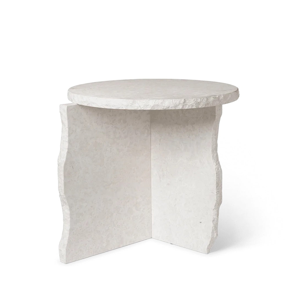 Mineral Sculptural Table - Bianco Curia