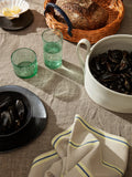 Hale Tea Towel - Oyster/Lemon/Bright Blue