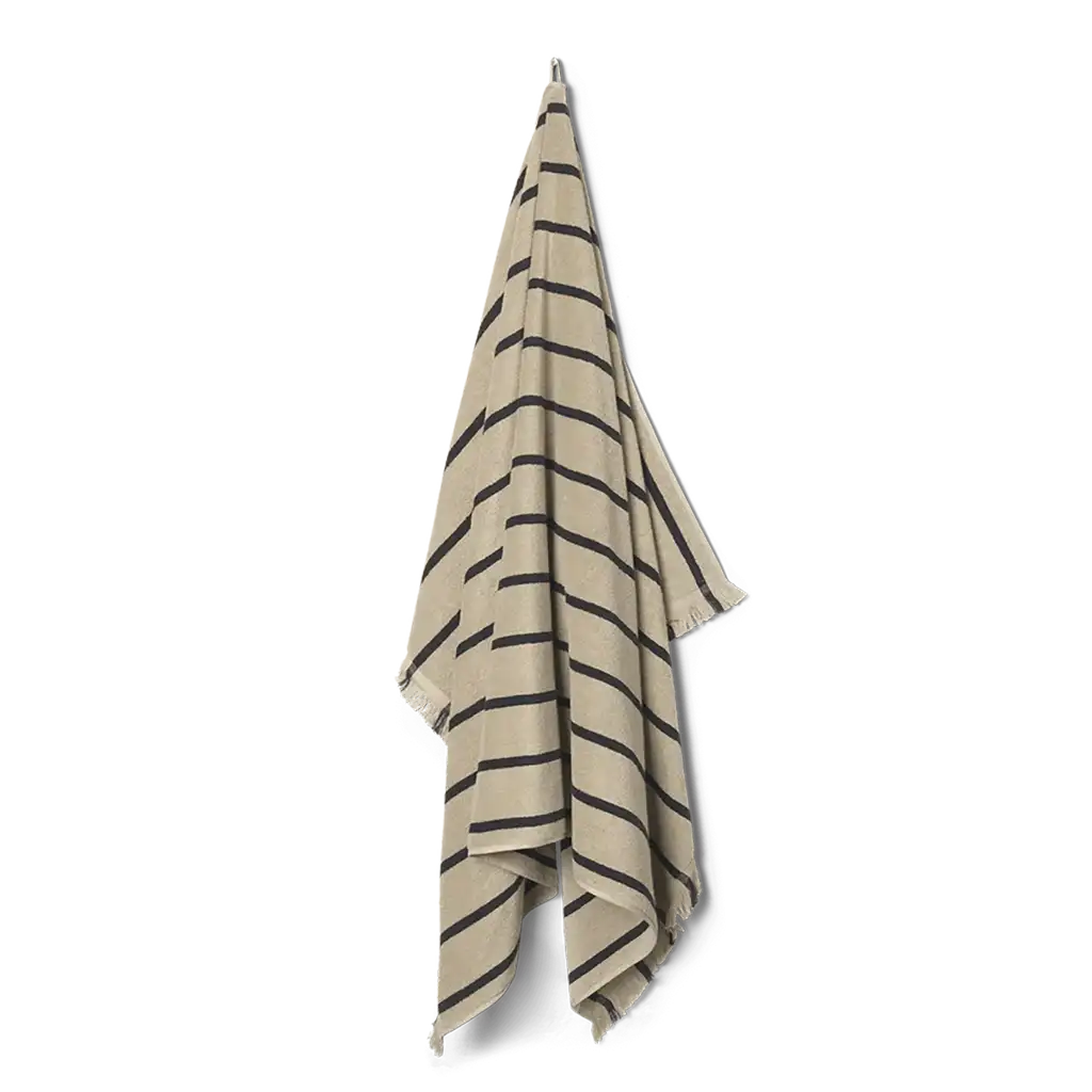 Alee Beach Towel- Sand/Black