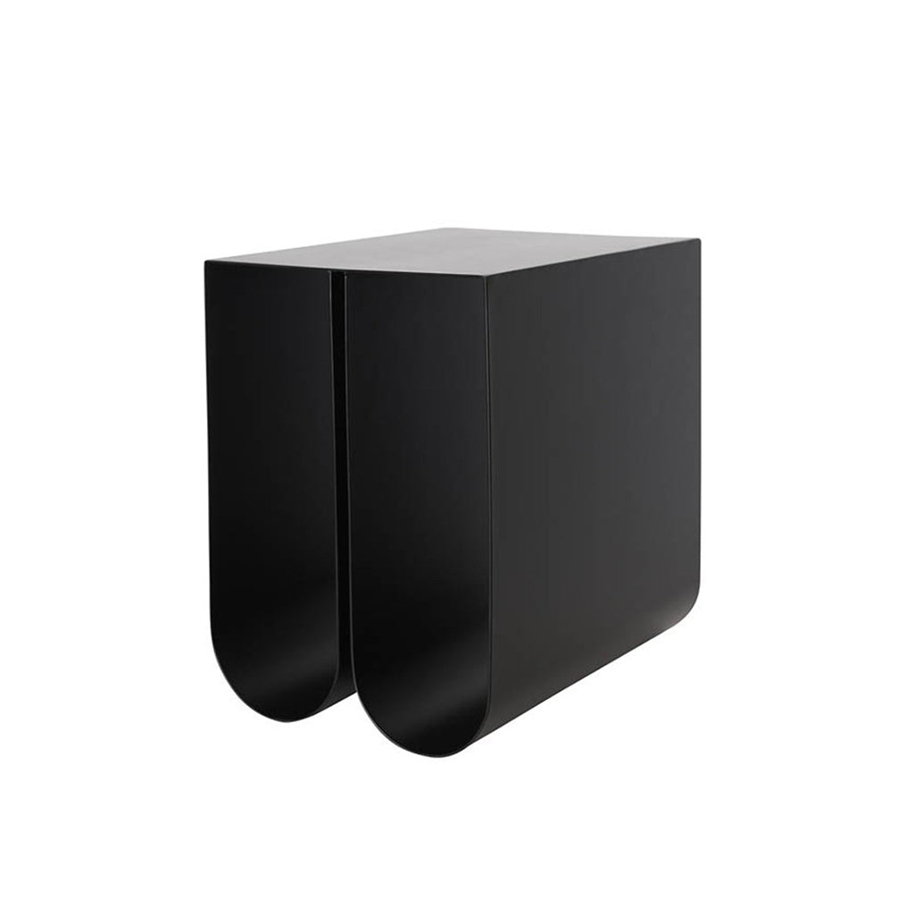 Curved Side Table - Black