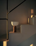 Kizu Portable Table Lamp - Breccia Pernice Marble