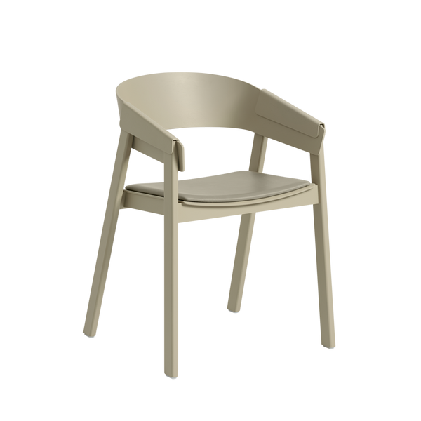 Cover Armchair - Refine leather Stone, Dark beige