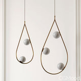 Pearls 65 Pendant - Brass