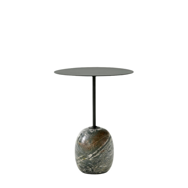 Lato Side Table LN8 Round - Deep Green & Verde Alpi Marble