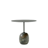 Lato Side Table LN9 Oval - Deep Green & Verde Alpi Marble
