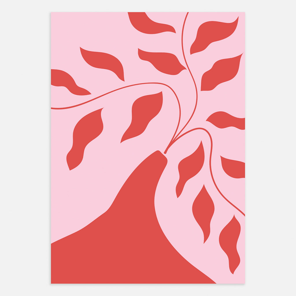 Red Wildflowers Poster