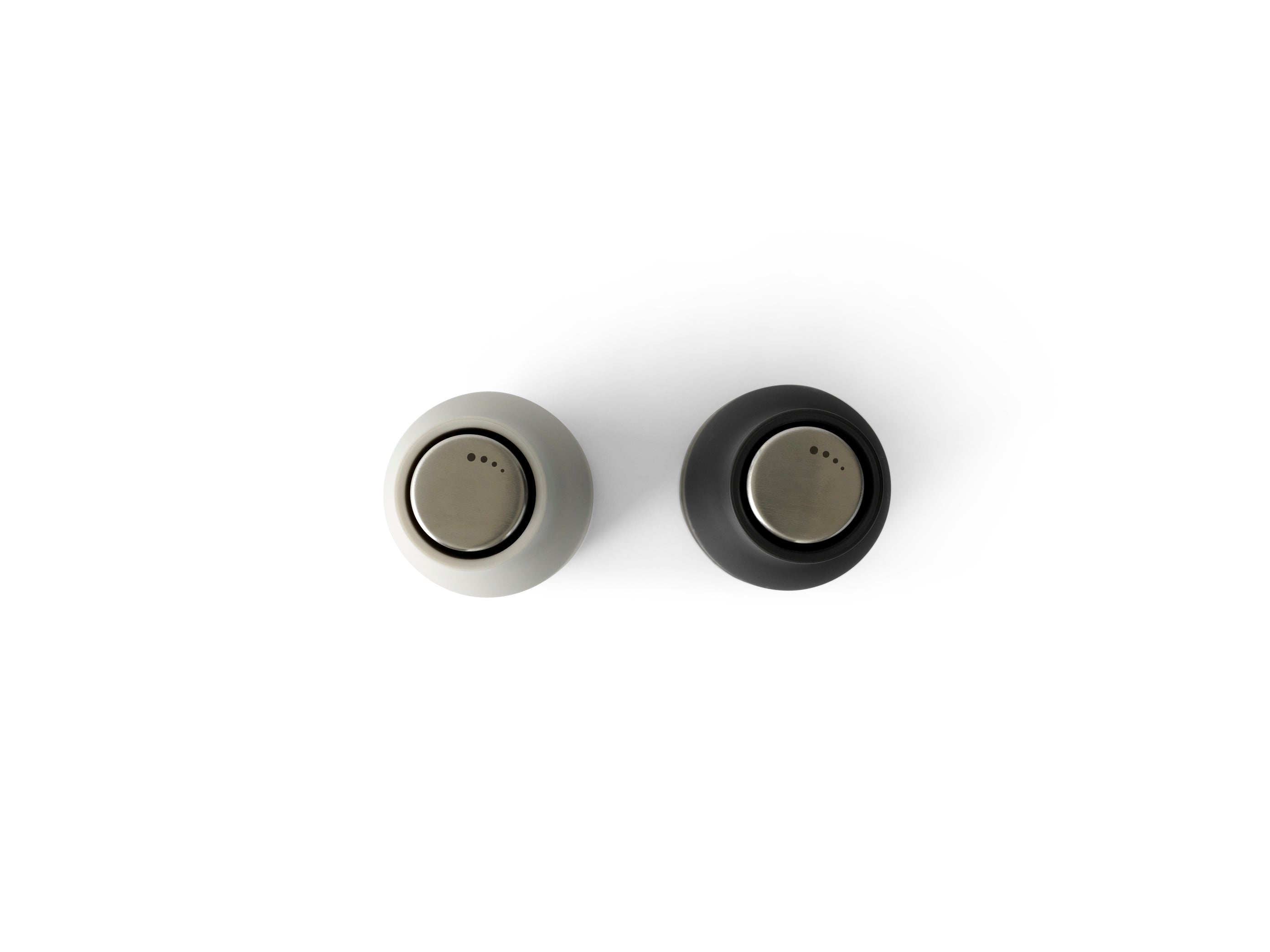 Bottle Grinder, 2-Piece - Carbon / Ash with steel lid