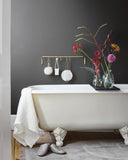 Kitchen Rod incl. 6 hooks - Brass