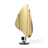 Flambeau Candle Holder, H34, Black/Polished Brass