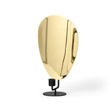 Flambeau Candle Holder, H30, Black/Polished Brass