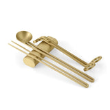 Clip Candle, Care Kit, Brass