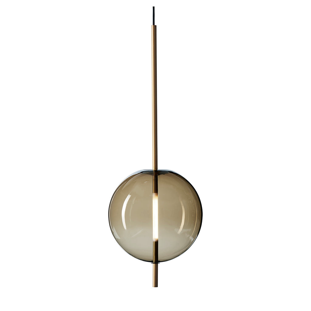 Kandinsky 30 Pendant - Smoked Brown/Brass