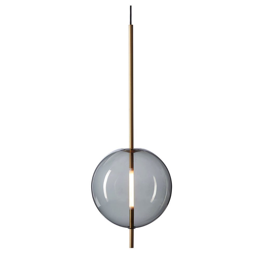 Kandinsky 30 Pendant - Smoked Grey/Brass
