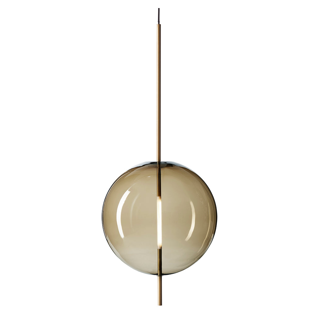Kandinsky 45 Pendant - Smoked Brown/Brass