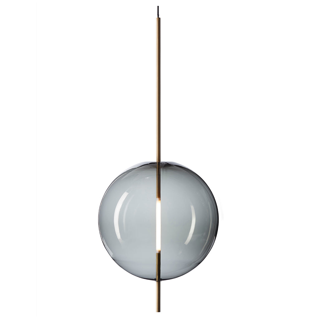 Kandinsky 45 Pendant - Smoked Grey/Brass