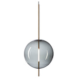 Kandinsky 45 Pendant - Smoked Grey/Brass
