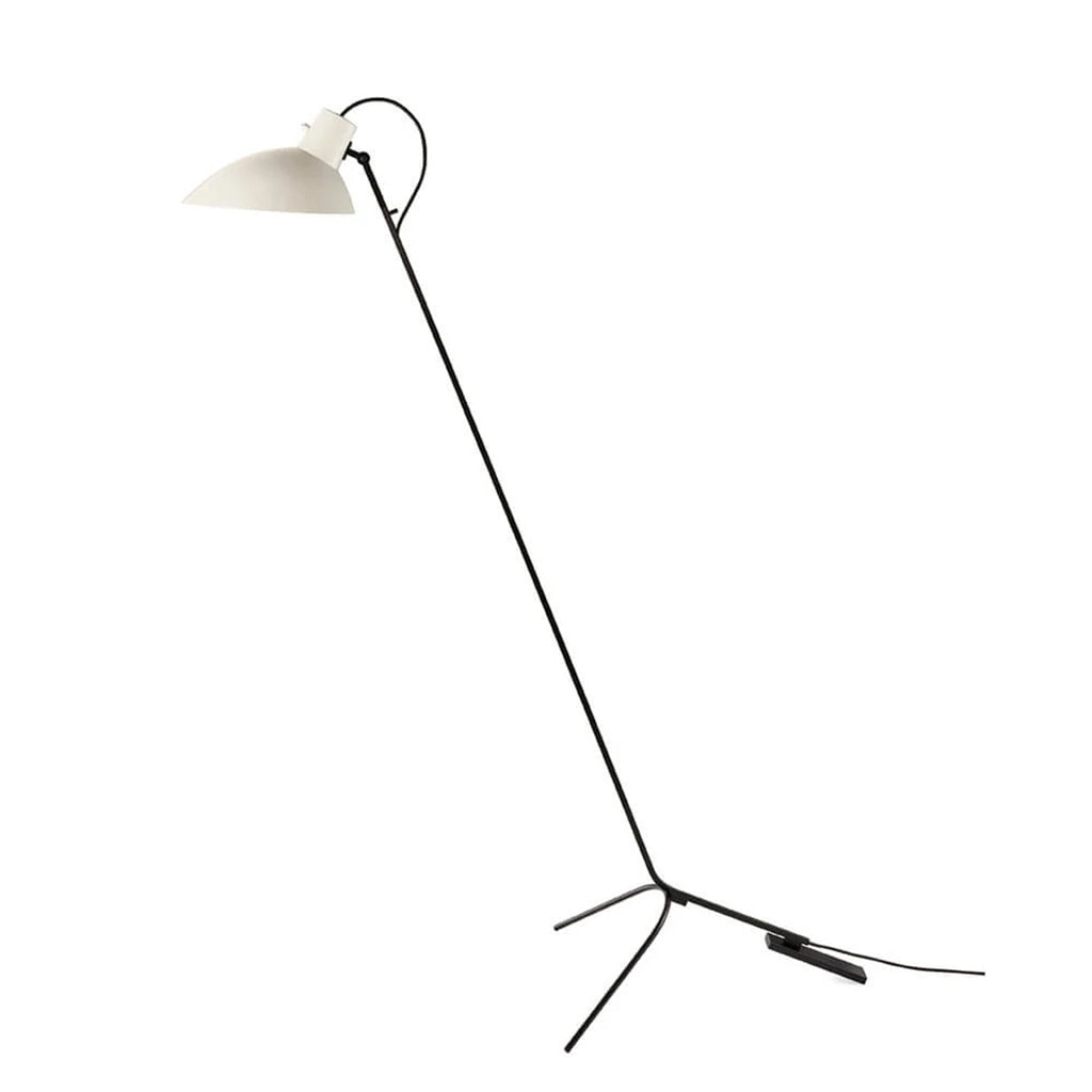 VV Cinquanta Floor Lamp - Black frame, white reflector