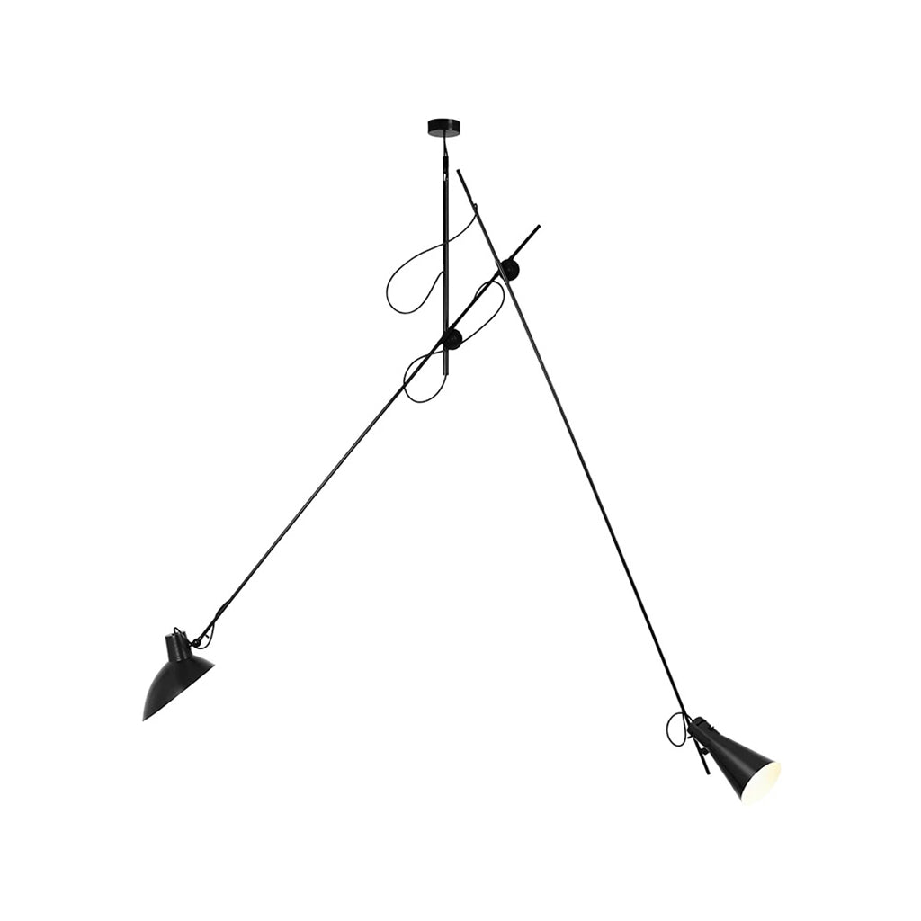 VV Cinquanta Suspension - Black structure, black reflectors