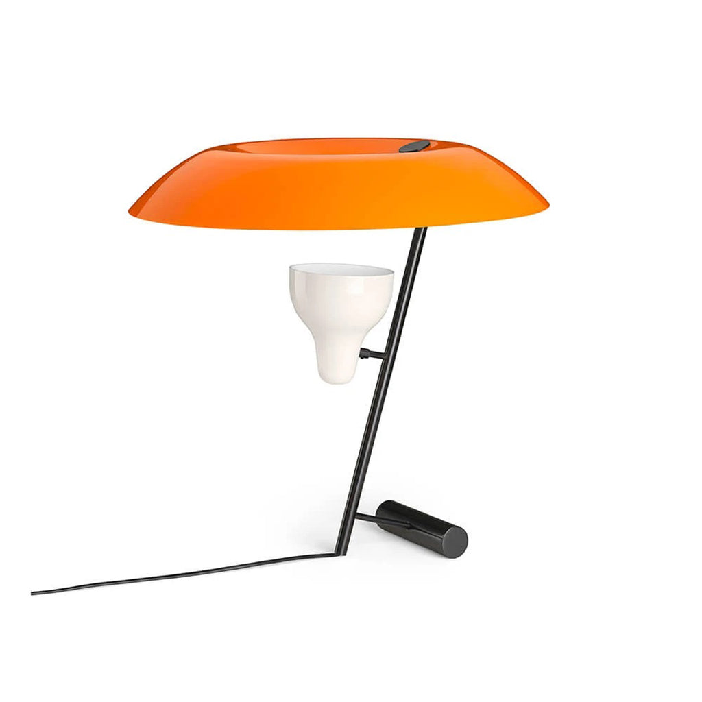 Model 548 Lamp - Dark burnished brass with orange diffuser